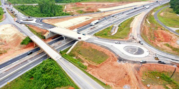 roller on new asphalt