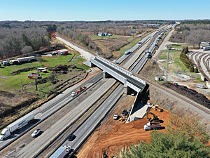 Construction on CSX railroad looking North